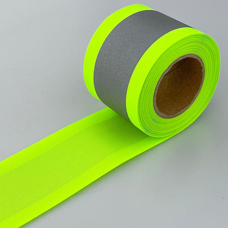 JINBING Silver Sew On Reflective Tape for Chothing Safety Fabric
