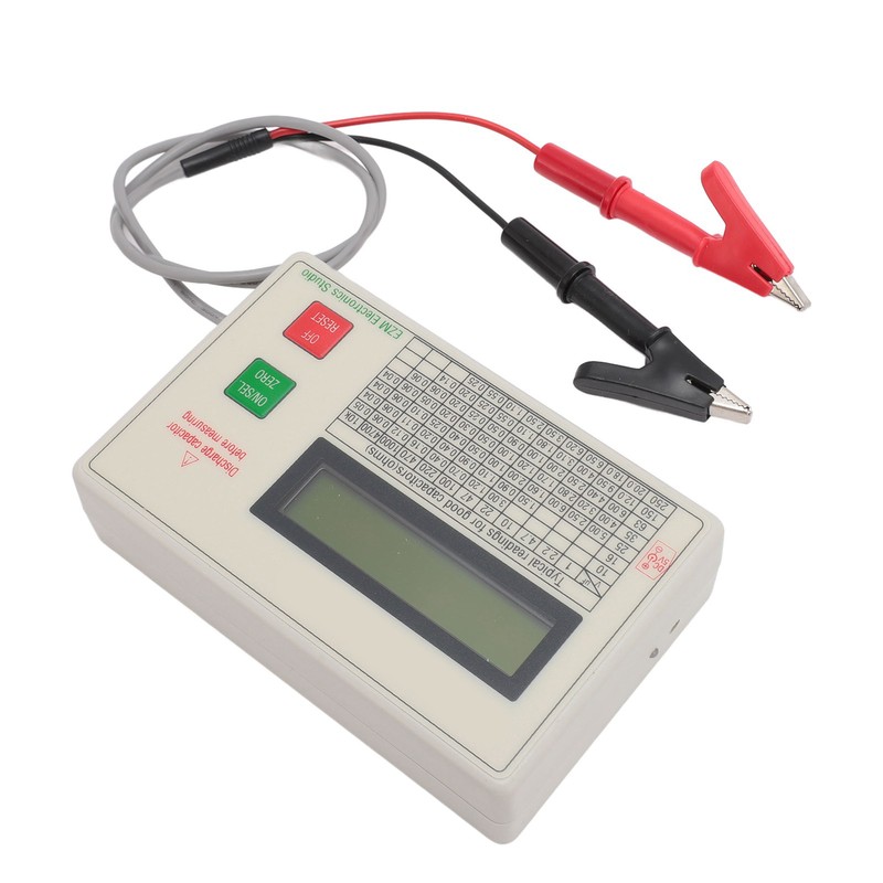 ESR Meter Accurate Smart Shutdown Function Portable ESR Capacitance Tester