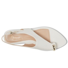 Naturalizer Women's 27 Edit Via Sandal, Warm White, 6.5