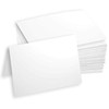 Hamilco White Cardstock Thick Paper - 5 x 7" Blank Folded Cards - Greeting Invitations Stationary - Heavy weight 80 lb Card Stock for Printer - 100 Pack