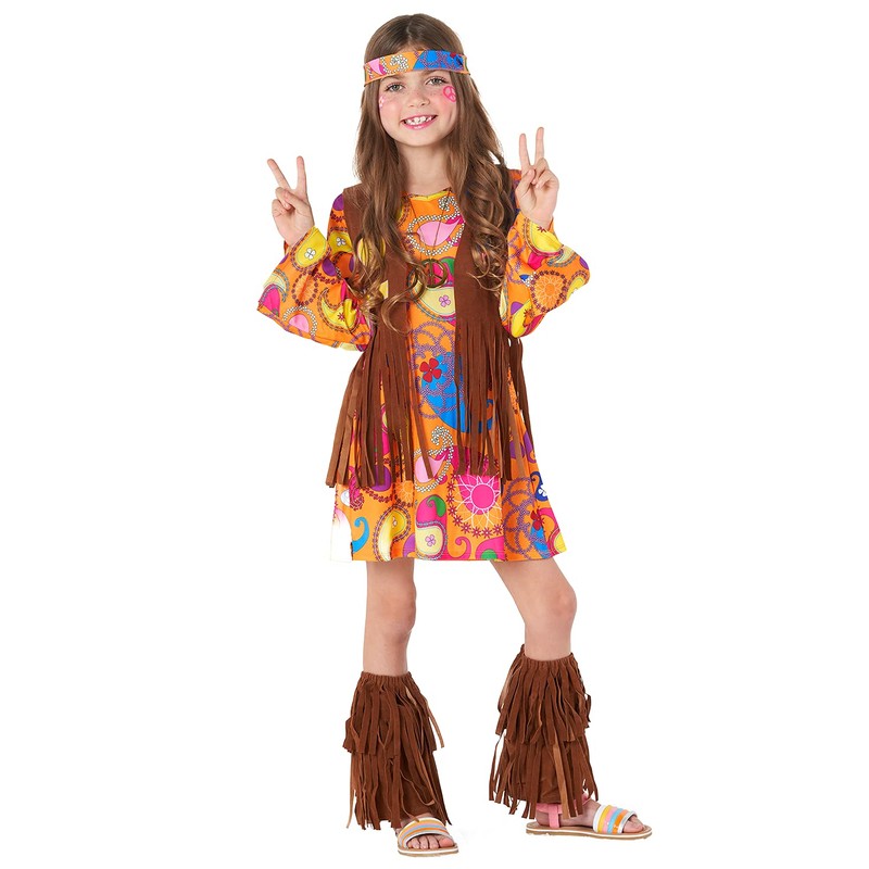 Morph Hippie Costume for Girls, Perfect for Carnival and Fancy