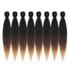 Pre-Stretched Braiding Hair Extensions - 24 inch 8 Packs Synthetic
