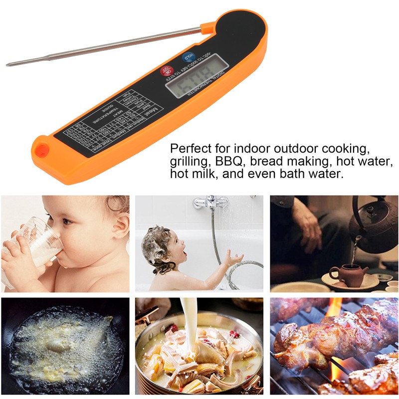 Waterproof Digital Meat Thermometer Instant Read Thermometer for Kitchen Outdoor