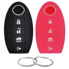REPROTECTING Silicone Rubber Key Fob Cover Compatible with Nissan 350Z 370Z Altima Armada GT-R Maxima Murano Pathfinder Rogue Select Sentra Titan Versa Note Xterra KR55WK48903