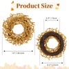Briful 2 Pack Fall Berry Wreaths 12in Artificial Yellow Foam