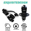 Yuanjoy 12 V 24 V Car Trailer Plug Socket 3-Pin
