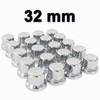 Easy Link 25 copribulloni per ruota da 32 mm, cromati