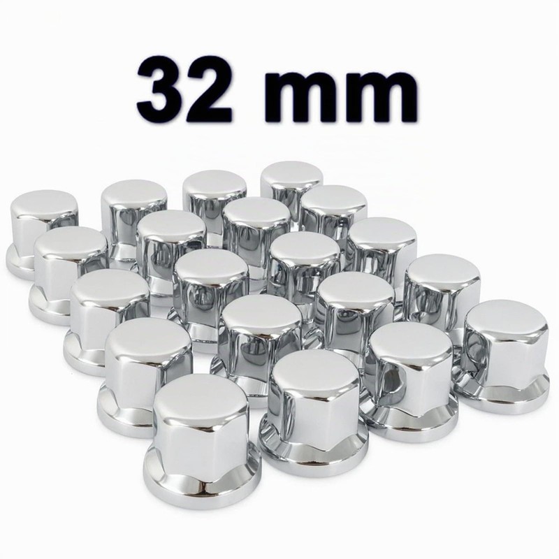 Easy Link 25 copribulloni per ruota da 32 mm, cromati
