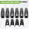 partszen Door Handle Cover Fits Gloss Black for GMC Sierra
