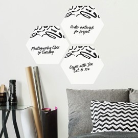 Doodle Dry Erase Hexagon Peel and Stick Wall