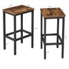 VASAGLE Bar Stools, Set of 2 Bar Chairs, Kitchen Breakfast