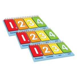 EAI Education Place Value to Thousands Flip Chart: Student - Set of 10