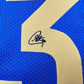 HOFSM.COM Hall of Fame Sports Memorabilia Facsimile Autographed Stephen Steph Curry Golden State Blue Reprint Jersey XL