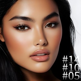 3Pcs Cream Contour Stick Makeup Kit, Shades with Highlighter, Blush and Bronzer Contour Stick for Cheeks, Lips, Eyes, Natural Face Contouring, Long Lasting, Waterproof, Matte Finish (Set C, S)