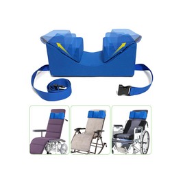 AOSSA Wheelchair Headrest Neck Stabilizer Head Support Pillow for Recliner High Back Wheelchair Head Positioning Wedge Neck Support Positioner Keep Head Straight Medical Foam Wedge