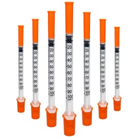 100 Pack 1ml Multi-Purpose Precision Distribution Measuring Tools Accessories, 30G 8mm Individually Sealed Packaging, Ideal for Lab,Craft Supplies