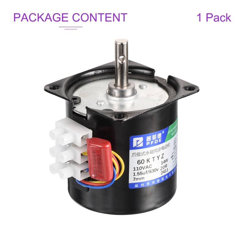 DMiotech Synchronous AC Reduction Motor 60KTYZ AC110V 20RPM Ac Motor