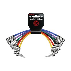 Kirlin Cable IP6-243PN-01 - Cable de conexión de color de ángulo recto de 1/4 pulgadas