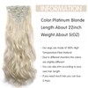 Clip In Hair Extensions Long Wavy 7 PCS Invisible Clip
