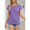 MEROKEETY Women's Casual Cap Sleeve T Shirts Basic Summer Tops