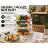 Glass Meal Prep Containers with Lids, Glass Food Storage Containers,