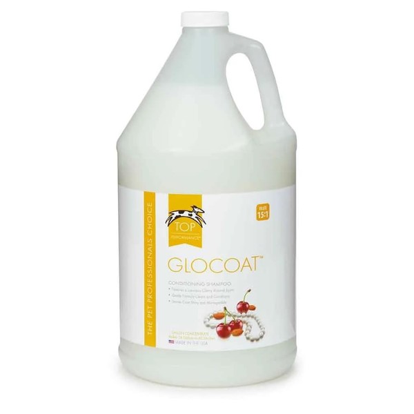 Dog Shampoo Glo Coat Professional Luxurious Shine Cherry Almond Scent