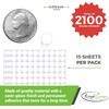 Round Colour Code Labels (1 cm) - 2100 Pack, Small