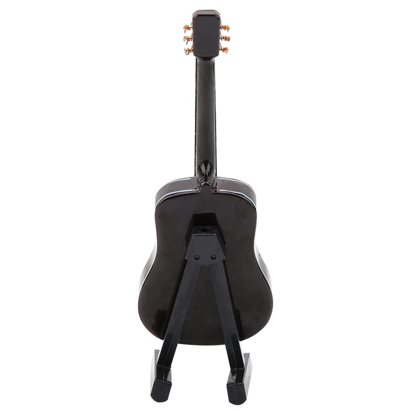 HilBeliFU Wooden Miniature Guitar Display Set, 10cm Tiny Guitar Decor