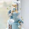 33 decoraciones para tartas de oso con estrellas, nubes, decoraciones