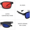 XMNIVATE 4 Pieces 3D Tv Glasses, Red And Blue 3D