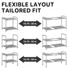 Simple Houseware Under Sink 2-Tier Heavy Duty Expandable Rack Organizer,