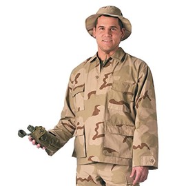 Rothco BDU Shirt, Tri-Color Desert, Small