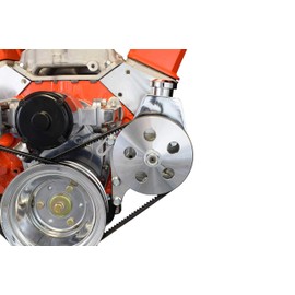 ICT Billet SBC Power Steering Bracket Pump Bracket Electric Water Pump Billet 350 Small Block Chevy Adjustable 551360