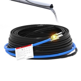 TOPDURE TDSF1-CT 12ft Water Pipe Self-Regulating Heat Cable, ETL Approved, Dual Function for Pipe Insulation and Roof Snow Melting, 120V