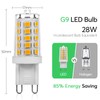Belns Melns G9 LED Bulbs Dimmable Warm White 2700K, 3.5W