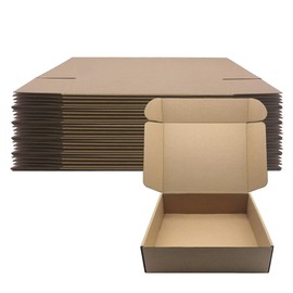 11x9x3 inch Shipping Boxes Pack of 25，Livejun Brown Corrugated Cardboard Box Mailer Boxes for Packaging Small Business Shipping，Boxes for Birthday Wedding Party Gift Giving (11 x 9 x 3)