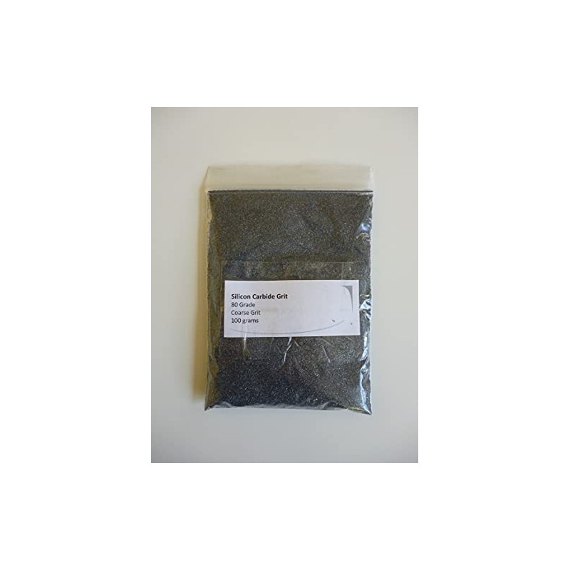 80 Grade Silicon Carbide Grit ~ 100 grams, 200 grams,