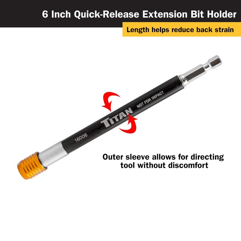Titan 16006 6" Quick Release Extension Bit Holder