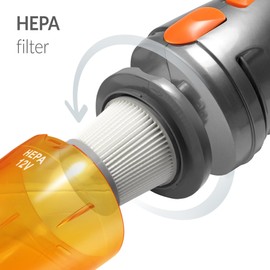 Kensun Cordless Car Vacuum Cleaner AC/DC for Home & Car Cleaning (110V & 12V) Portable Hand Held 100W High Power