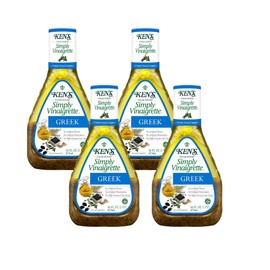 Ken’s Steakhouse Simply Vinaigrette Greek Dressing, Gluten Free with No Artificial Flavors, Preservatives or High Fructose Corn Syrup, 16 FL OZ Bottle (Pack of 4)