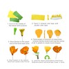 Orange Crepe Paper Poppy Flower DIY Making Kit Home Decoration