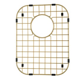 Starstar Sinks Protector Matte Gold 304 Stainless Steel Kitchen Sink Bottom Grid, Rack (13 L x 16 W)