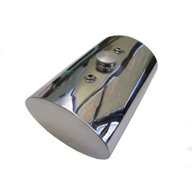 Stainless Steel Oil Tank for Custom Motorcycles/Harley Chopper Bobber - Oval