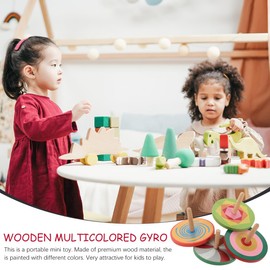 LIOOBO 4pcs Colorful Wooden Hand Crank Hand Crank Toys for Kids Funny DIY (Random Color)