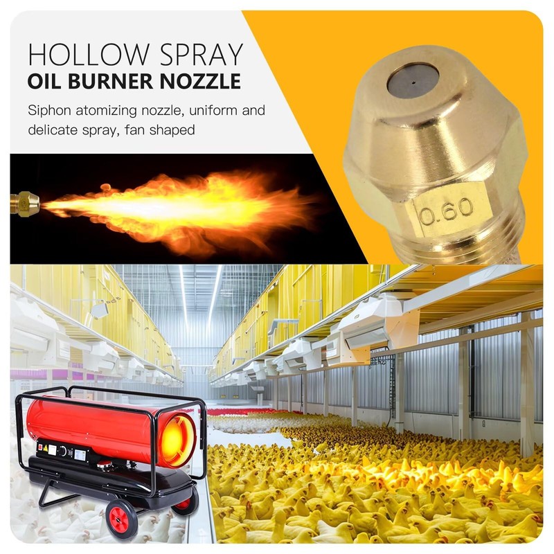 LINGSEE Oil Burner Nozzle 60-60A for Boiler, Water Heater, Furnace