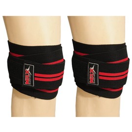 MRX BOXING & FITNESS Weightlifting Knee Wraps for Gym Workout Training Support Bandages Straps for Squats
