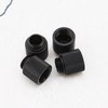 YINETTECH 4pcs G1/4 Black Water Cooling Extension Adapter 15mm Brass