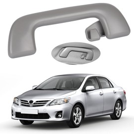 PAIMOHO 1Pcs Front Rear Roof Pull Grab Handle for Toyota Highlander Corolla Rav4 4Runner Yaris Vios Replace# 74610-52030 74610-52030-B0 74610-52020 Assist Grip Rail with Hook Handrail - Gray