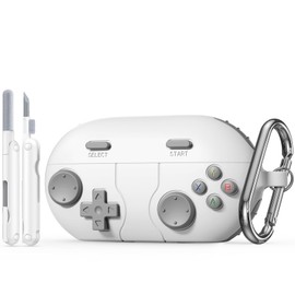 Game Case for Beats Solo Buds 2024,Classic Cool Funny Shock-Proof Protective Silicone Case for Beats Solo Buds Wireless Earbuds with Cleaning Kit and Keychain Accessories-Rock Gray