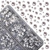 4000pcs Mixed Size Hot Fix Round Crystals Gems Glass Stones
